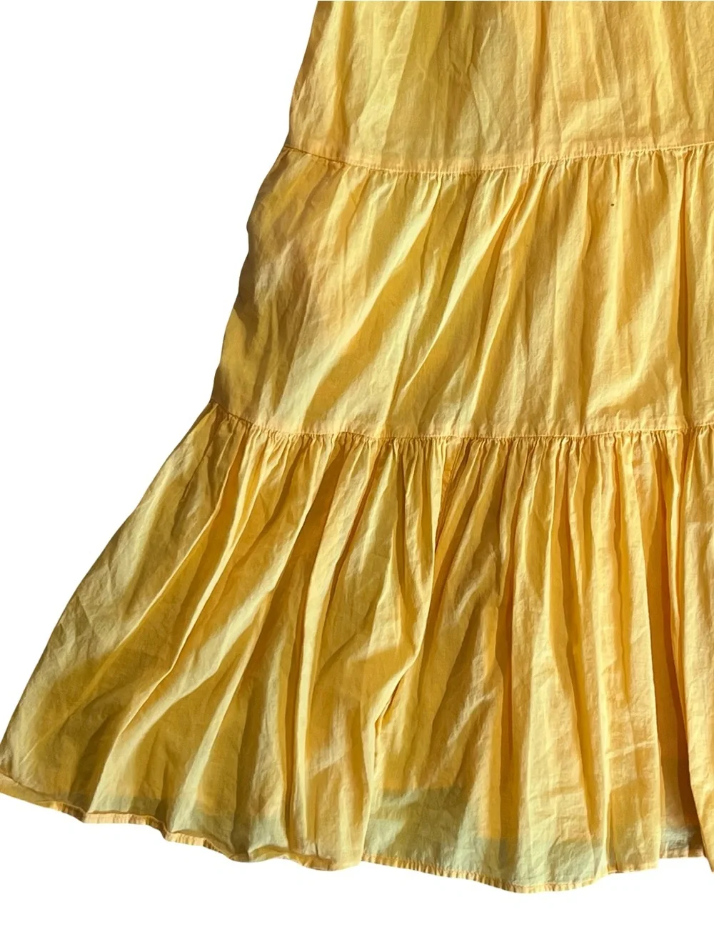 Sundance Yellow Tiered Midi Dress - Picture 4 of 13